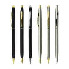 Promotional Cross Ballpoint Slim Metal Pen For Hotel